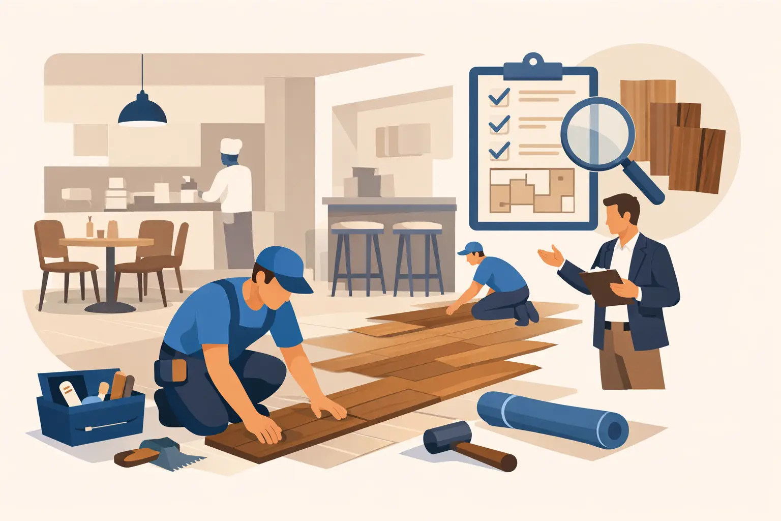 How to Hire a Flooring Contractor for Restaurants