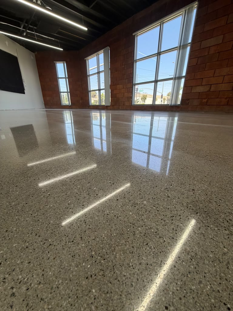 Orange county polished concrete floors
