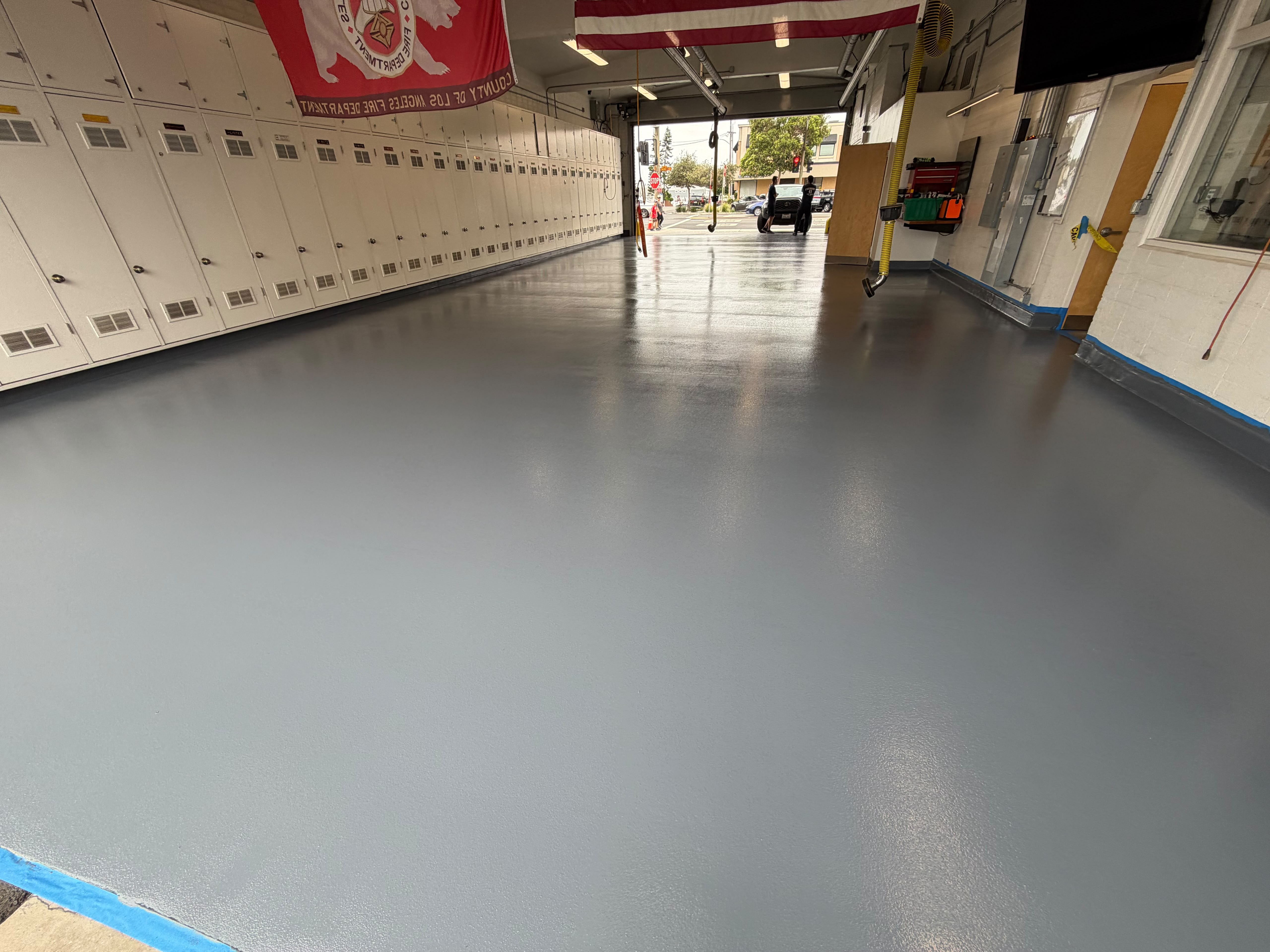 Warehouse concrete polished floors in orange county