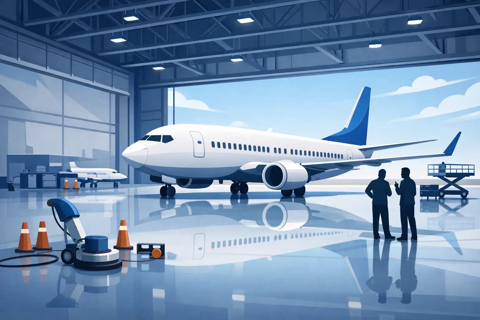 Airplane Hangar Floor Coating That Holds Up