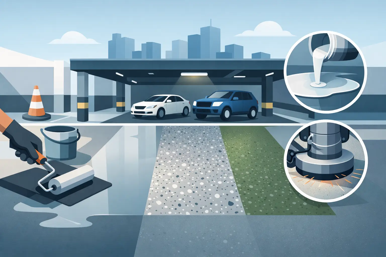 Parking Garage Concrete Coating Options