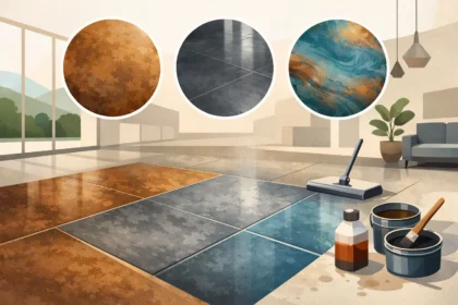 Stained Concrete Floor Options That Last