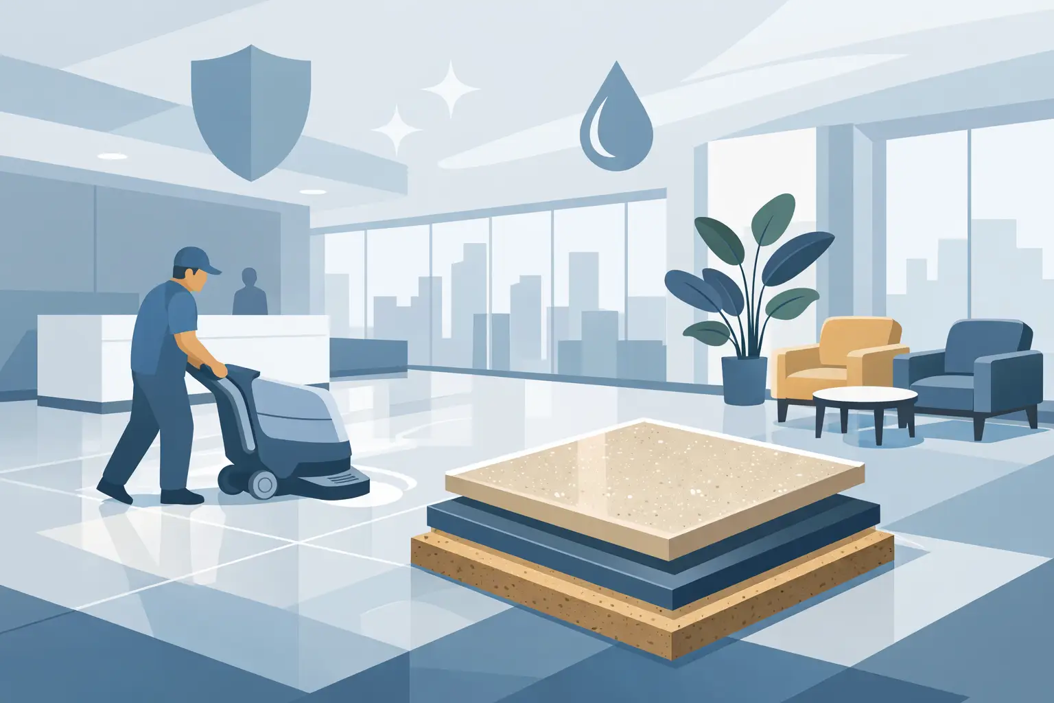 Low Maintenance Commercial Flooring That Lasts