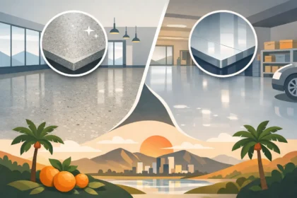 Polished Concrete vs Epoxy for Orange County