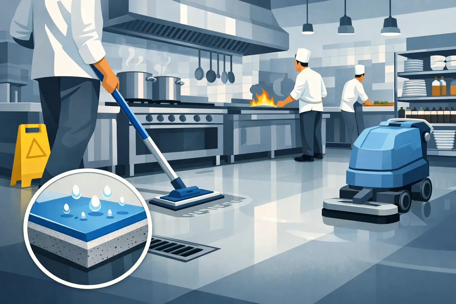 Restaurant Kitchen Floor Coating That Holds Up