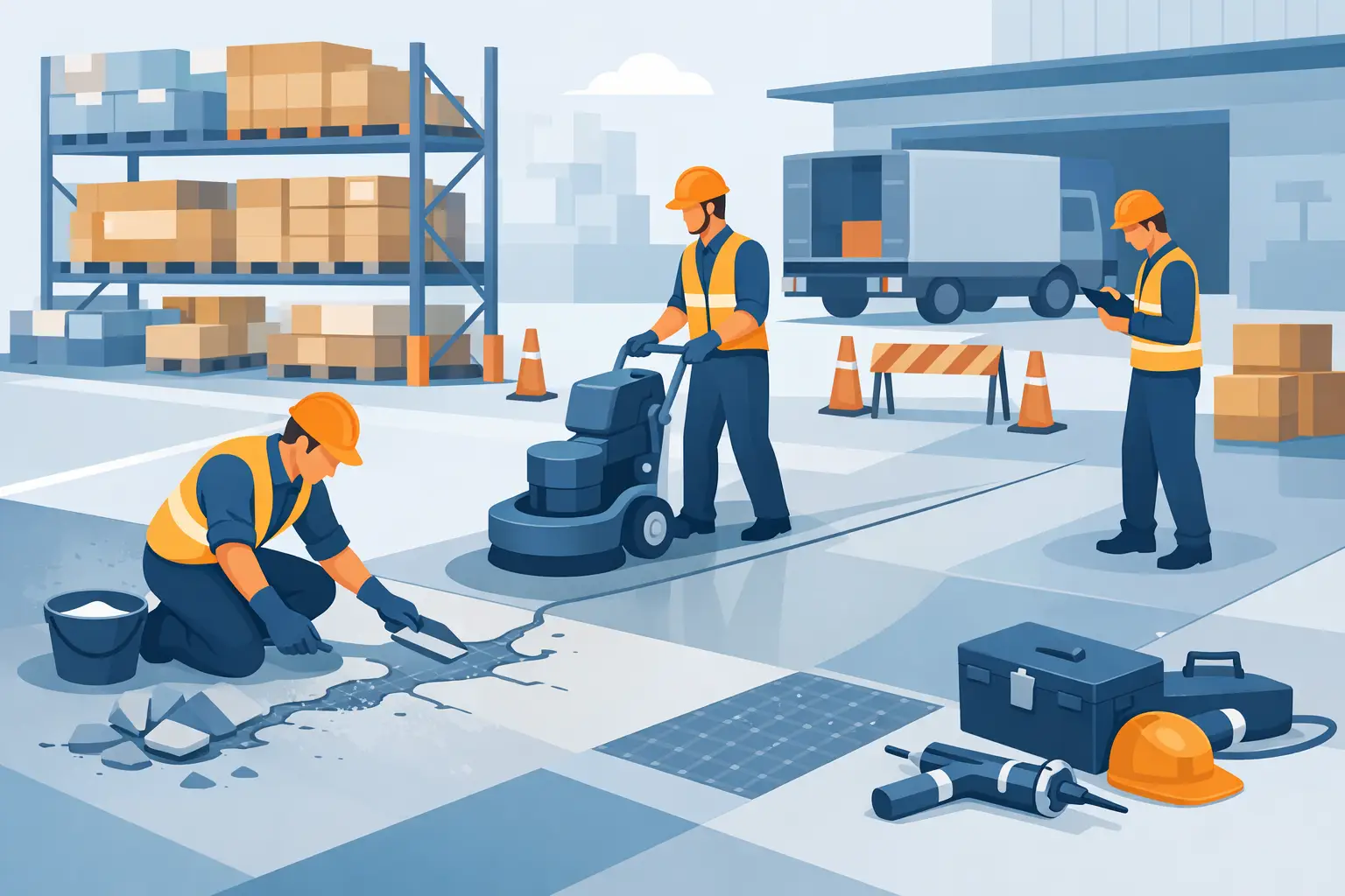 Warehouse Floor Repair Solutions That Last